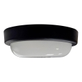 LED Outdoor Ceiling Light 8W/230V 4200K Ø 14 cm IP64 Black