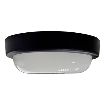 LED Outdoor Ceiling Light 8W/230V 4200K Ø 14 cm IP64 Black