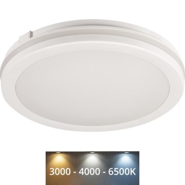 LED Outdoor ceiling light BENO ECO LED/20W/230V 3000/4000/6500K d. 20 cm IP65 white