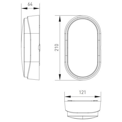 LED Outdoor ceiling light LED/12W/230V 3000/4000/6500K IP65 white