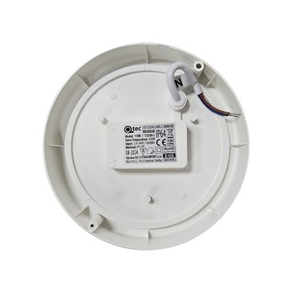 LED Outdoor ceiling light LED/15W/230V 4200K d. 15,5 cm IP64 white