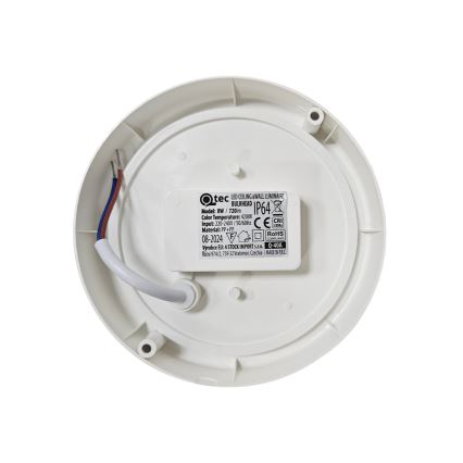 LED Outdoor Ceiling Light LED/8W/230V 4200K Ø 14 cm IP64 White
