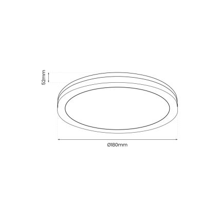 LED Outdoor ceiling light MARLON LED/12W/230V 4000K IP54 black