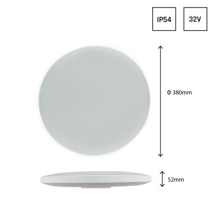 LED Outdoor ceiling light NYMPHEA LED/32W/230V IP54 3000K