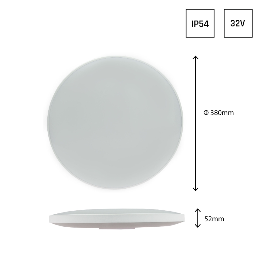 LED Outdoor ceiling light NYMPHEA LED/32W/230V IP54 3000K