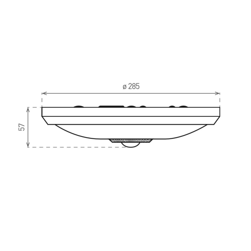 LED Outdoor ceiling light with a sensor PIR LED/16W/230V IP54