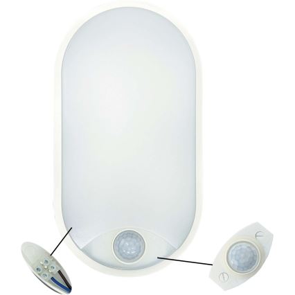 LED Outdoor ceiling light with sensor LED/14W/230V IP54 white