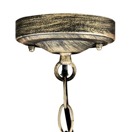 LED Outdoor chandelier FLORENCJA 1xE27/10W/230V IP43