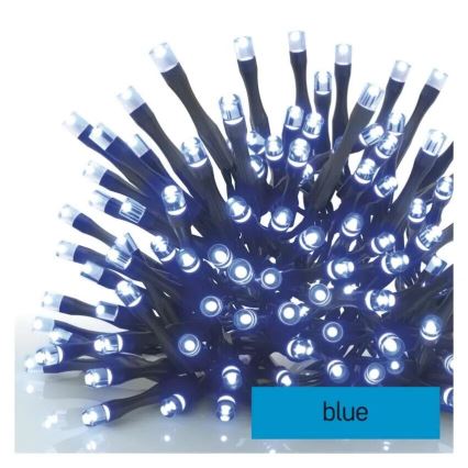 LED Outdoor Christmas chain 100xLED/10m IP44 blue
