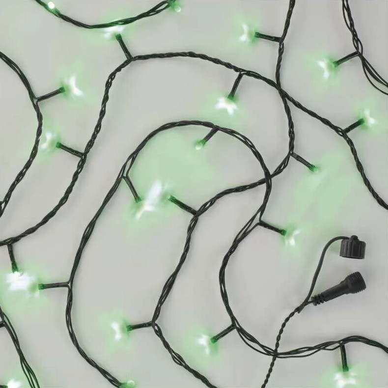 LED Outdoor Christmas chain 100xLED/10m IP44 green