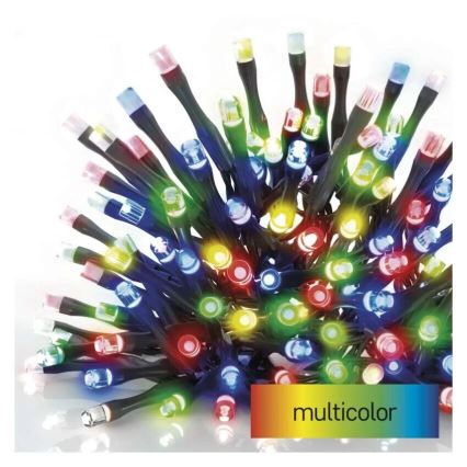 LED Outdoor Christmas chain 100xLED/10m IP44 multicolor
