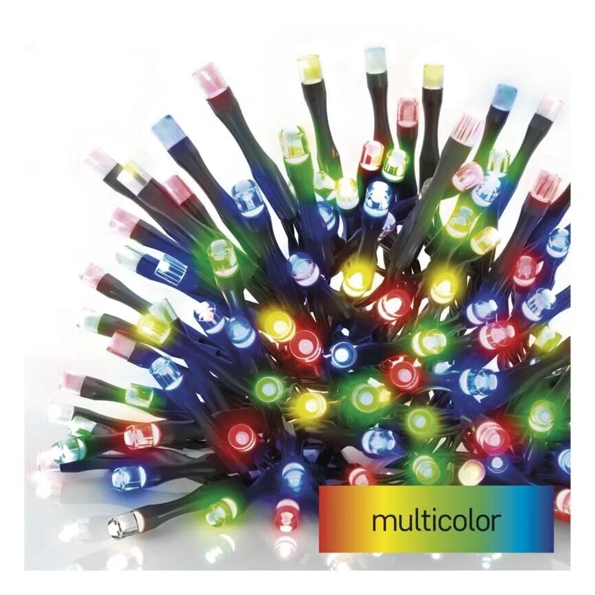 LED Outdoor Christmas chain 100xLED/10m IP44 multicolor