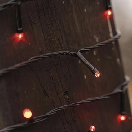 LED Outdoor Christmas chain 100xLED/10m IP44 red