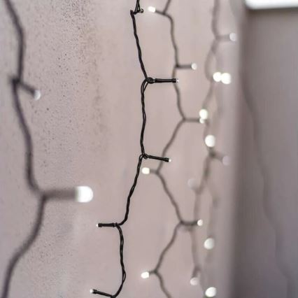 LED Outdoor Christmas chain 100xLED/1x2m IP44 cool white