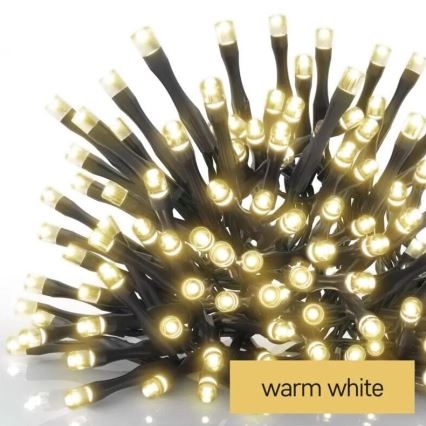 LED Outdoor Christmas chain 100xLED/1x2m IP44 warm white