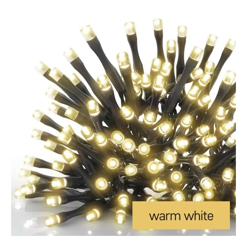 LED Outdoor Christmas chain 100xLED/1x2m IP44 warm white