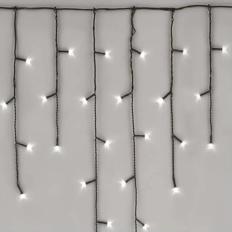 LED Outdoor Christmas chain 100xLED/2,5x0,9m IP44 cool white