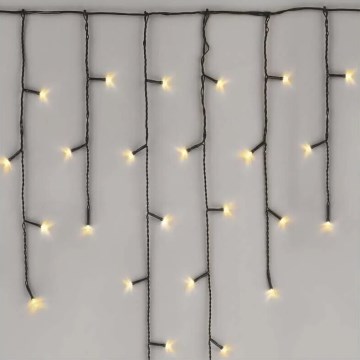 LED Outdoor Christmas chain 100xLED/2,5x0,9m IP44 warm white