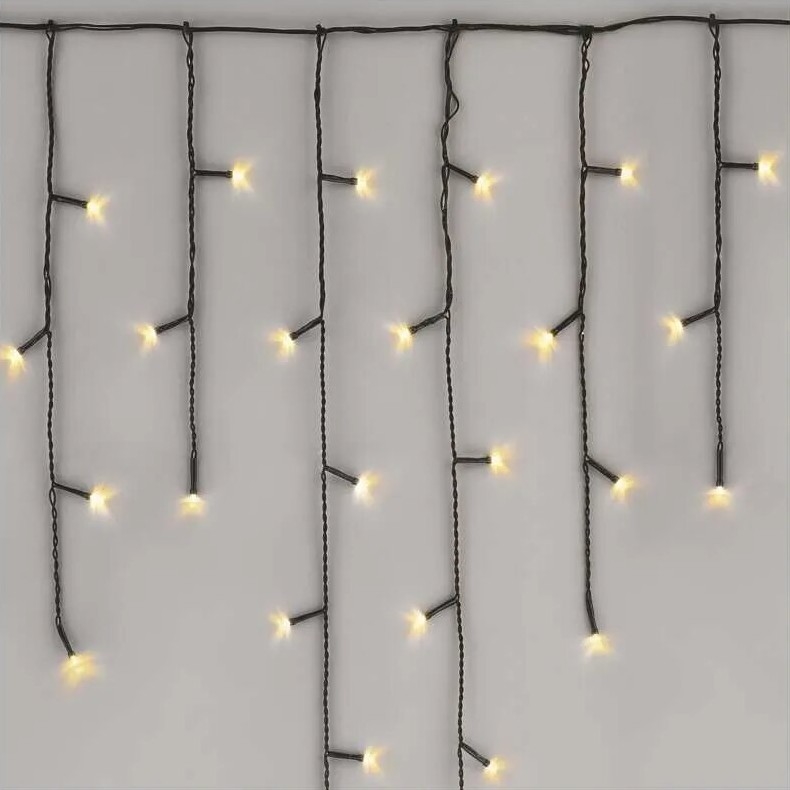 LED Outdoor Christmas chain 100xLED/2,5x0,9m IP44 warm white