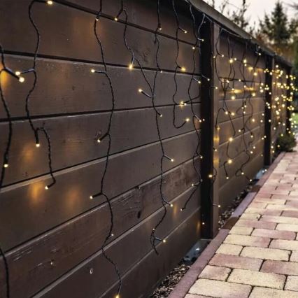 LED Outdoor Christmas chain 100xLED/2,5x0,9m IP44 warm white