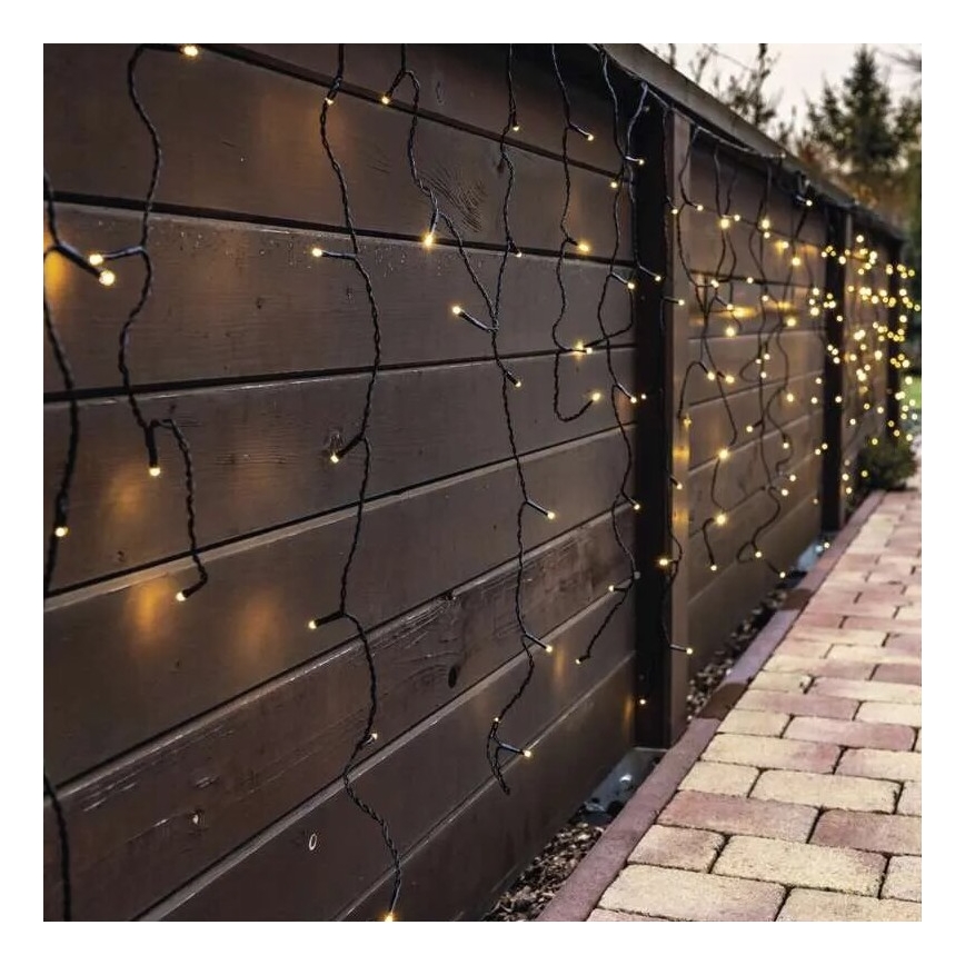 LED Outdoor Christmas chain 100xLED/2,5x0,9m IP44 warm white