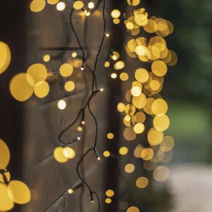 LED Outdoor Christmas chain 100xLED/2,5x0,9m IP44 warm white