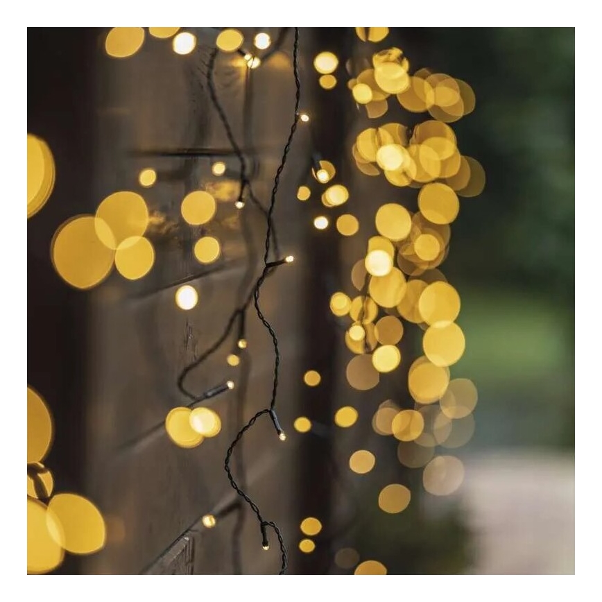 LED Outdoor Christmas chain 100xLED/2,5x0,9m IP44 warm white