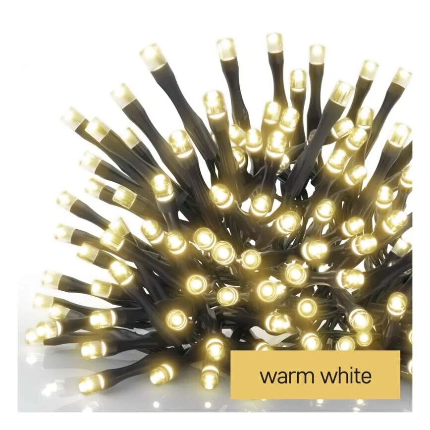 LED Outdoor Christmas chain 100xLED/2,5x0,9m IP44 warm white
