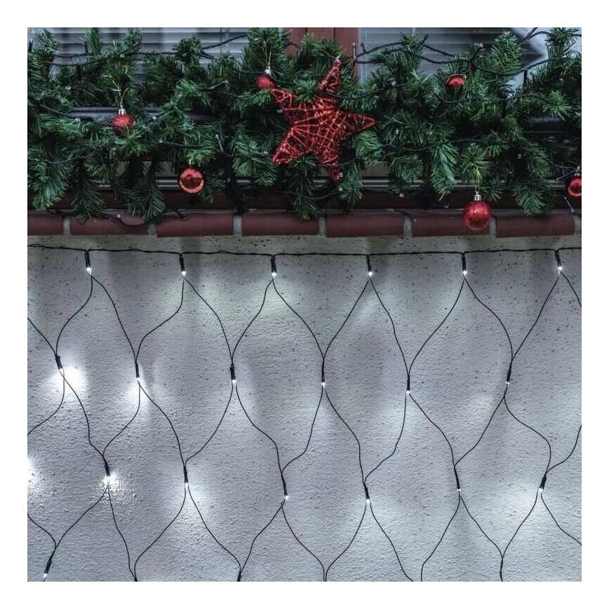 LED Outdoor Christmas chain 160xLED/2x1,5m IP44 cool white