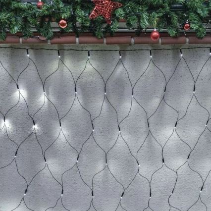 LED Outdoor Christmas chain 160xLED/2x1,5m IP44 cool white