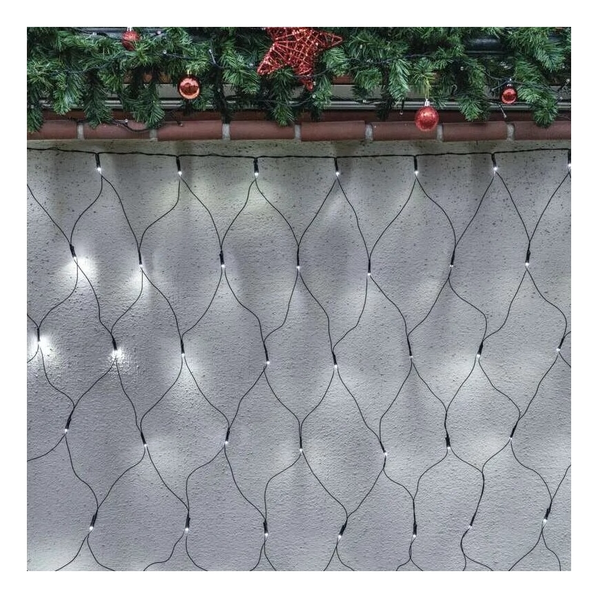 LED Outdoor Christmas chain 160xLED/2x1,5m IP44 cool white