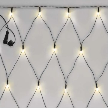LED Outdoor Christmas chain 160xLED/2x1,5m IP44 warm white
