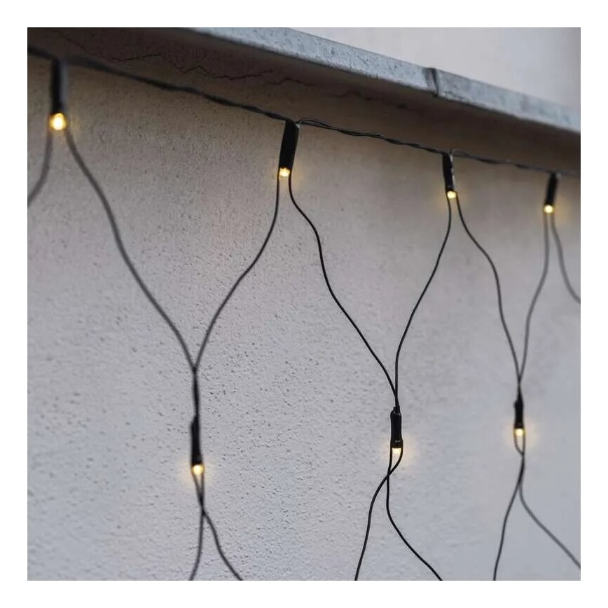 LED Outdoor Christmas chain 160xLED/2x1,5m IP44 warm white