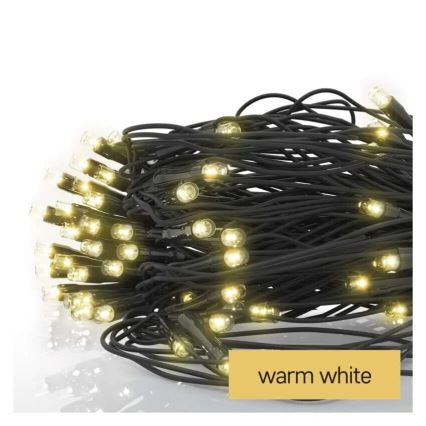 LED Outdoor Christmas chain 160xLED/2x1,5m IP44 warm white