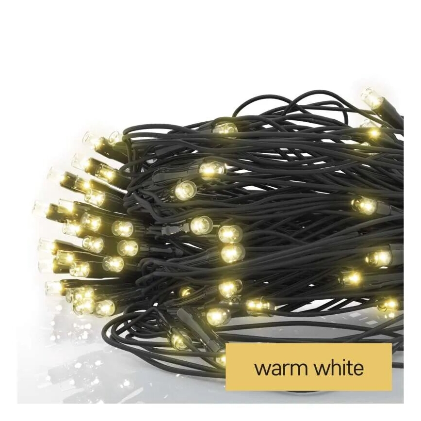 LED Outdoor Christmas chain 160xLED/2x1,5m IP44 warm white