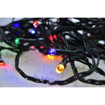 LED Outdoor Christmas chain 200xLED/8 functions IP44 25m multicolor