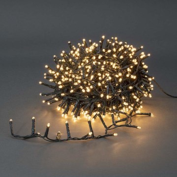 LED Outdoor Christmas chain 400xLED/7 functions 11m IP44 warm white