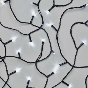 LED Outdoor Christmas chain 40xLED/3xAA 3,3m IP44 cool white