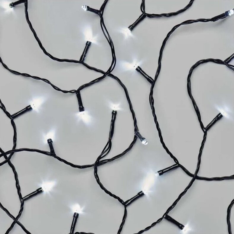 LED Outdoor Christmas chain 50xLED/5m IP44 cool white