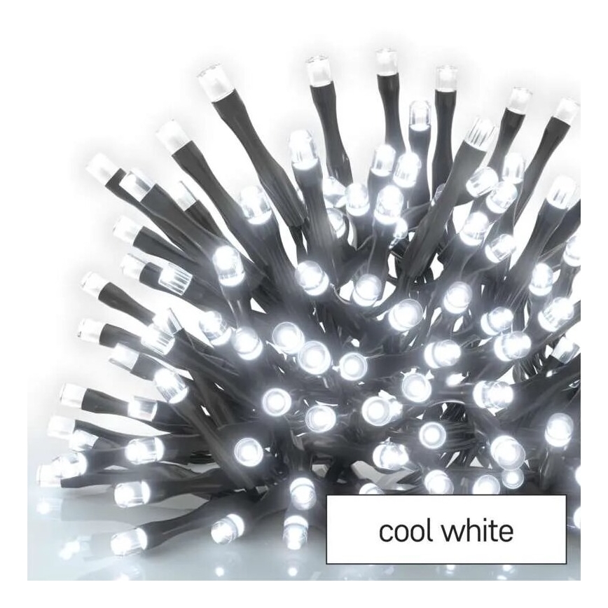 LED Outdoor Christmas chain 50xLED/5m IP44 cool white