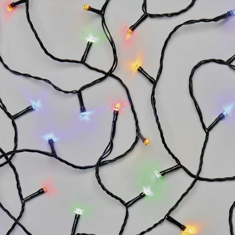 LED Outdoor Christmas chain 50xLED/5m IP44 multicolor