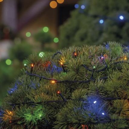 LED Outdoor Christmas chain 50xLED/5m IP44 multicolor