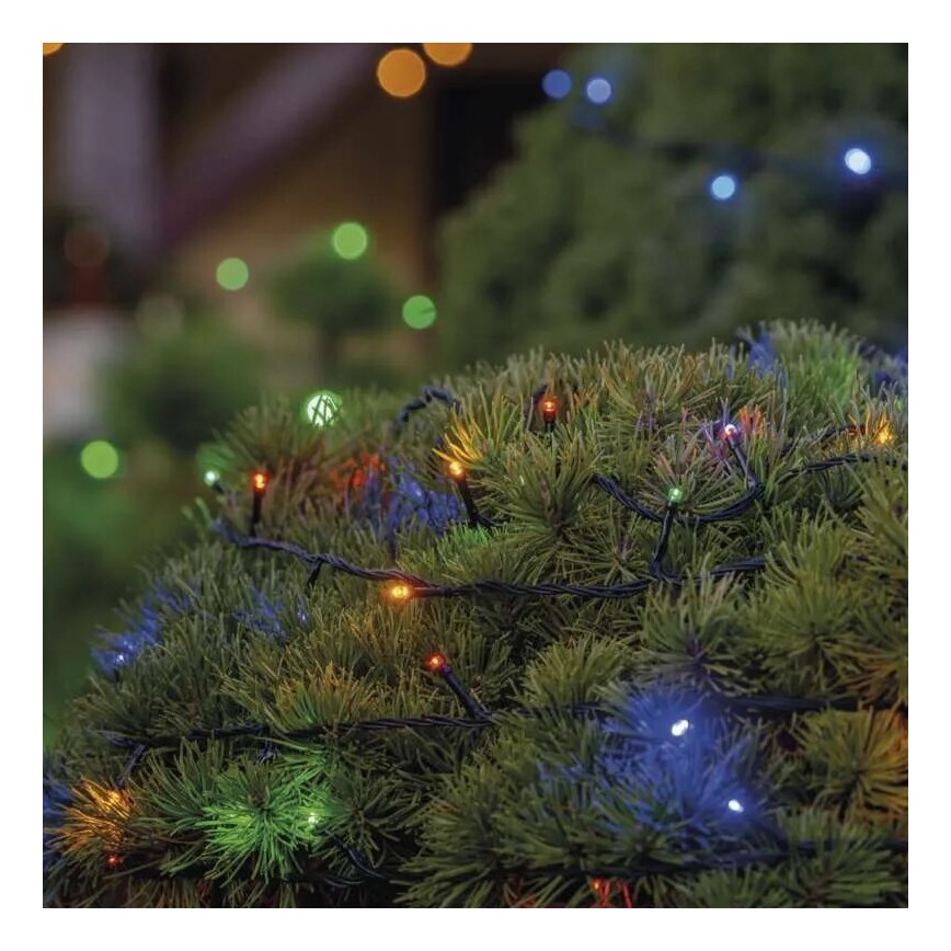 LED Outdoor Christmas chain 50xLED/5m IP44 multicolor