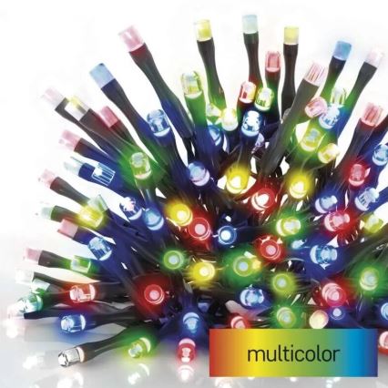 LED Outdoor Christmas chain 50xLED/5m IP44 multicolor