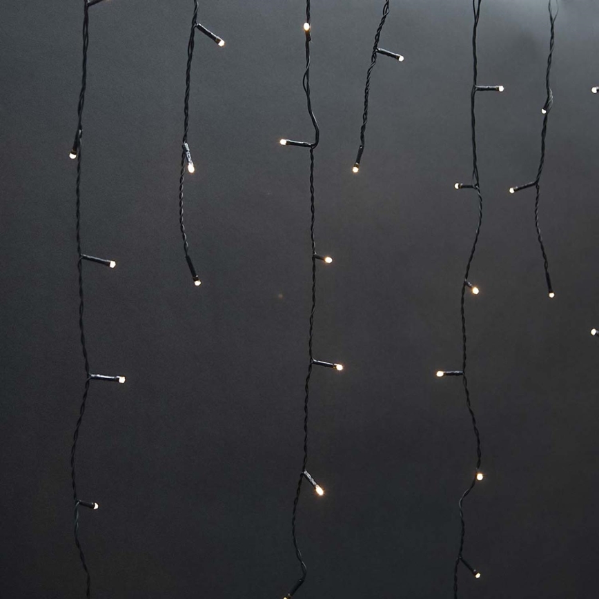 LED Outdoor Christmas curtain 180xLED/7 functions 10,9m IP44 warm white