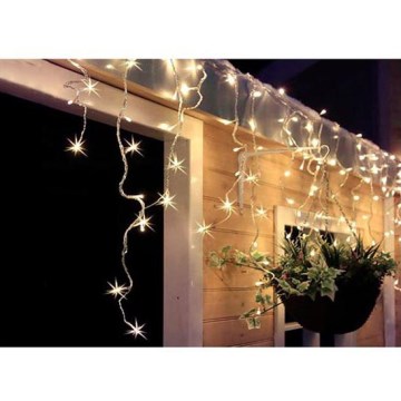 LED Outdoor Christmas curtain 360xLED/8 functions 15m IP44 warm white