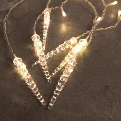 LED Outdoor Christmas Curtain Lights, 180 LEDs, 3.5 x 0.7 m, IP44, Warm White