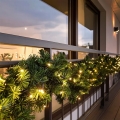 LED Outdoor Christmas Garland 80xLED/3xAA 500 cm IP44
