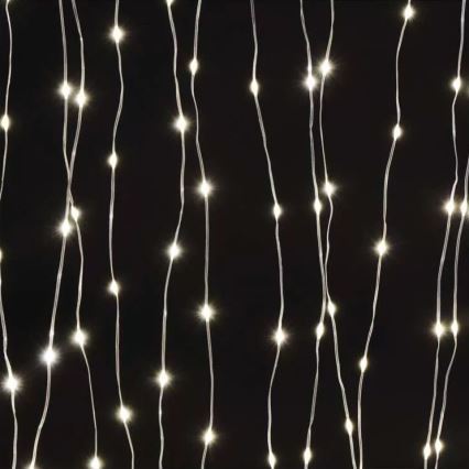 LED Outdoor Christmas Light String, 240 LEDs / 8 Functions, 6.7 m, IP44, Warm White