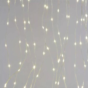 LED Outdoor Christmas String Lights, 300 LEDs / 8 Modes, 5.9 m, IP44, Warm White